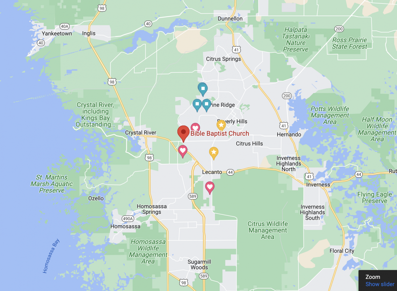 Contact Bible Baptist Church