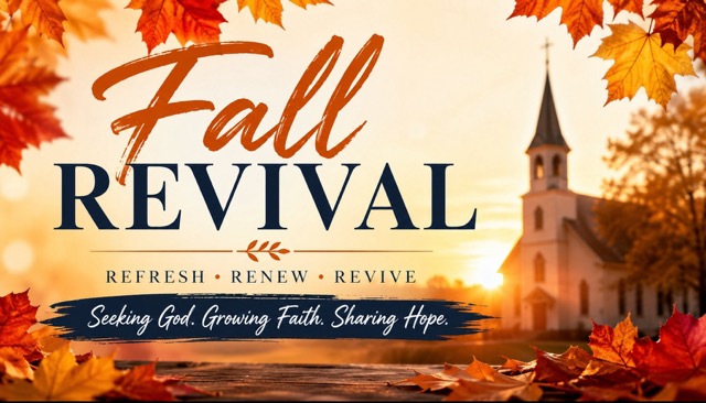Fall Revival Sept 27-30, 2026